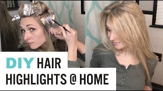 HOW TO Highlight Hair AT HOME DYI Tutorial Video [upl. by Silverman179]