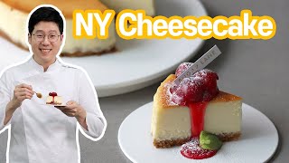 Classic New York Cheesecake recipe  What a lovely cake [upl. by Ateerys]