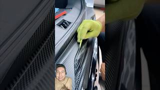 Wrap de fibra de garbino en piezas de un auto curiosidades homemade autos [upl. by Thetisa]