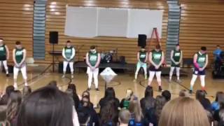 2017 Pine Richland Football MiniTHON Dance Routine  Front View [upl. by Clardy]