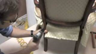 upholstering a bergere chair [upl. by Elysee746]