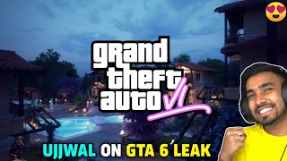 TECHNO GAMERZ ON GTA 6 LEAK  TECHNO GAMERZ  UJJWAL GAMER [upl. by Arimat]