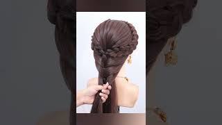 Stylish Best Ponytail Engagement Look ponytail ytshorts hairstyle bridal easyhairstyle [upl. by Sanburn]