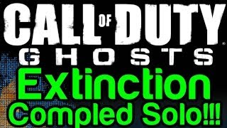 COD Ghosts  Extinction SOLO Completed Point of Contact Chapter 1 Extinction Call of Duty [upl. by Bertila676]