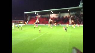 Andy Bishops Hat Trick Injury Time Winner Wrexham v Gateshead [upl. by Ayot]