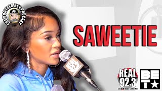 Saweetie on Concert Crowd Scattering Nani amp New Album [upl. by Atnicaj]