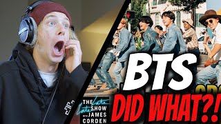 BTS Crosswalk Concert REACTION  BTS Performs a Concert in the Crosswalk on James Corden [upl. by Diego]