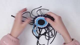 Macrame Evil Eye Wall Hanging [upl. by Aihsit14]