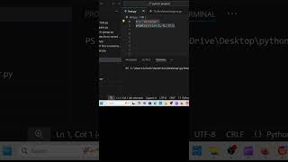 Python coding challenge409shorts shortsfeed shortvideo shortsvideo python coding short ai [upl. by Quarta]