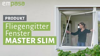 Fliegengitter Fenster MASTER SLIM – langfristiger Schutz vor Insekten  insektenstopnet [upl. by Shepard]