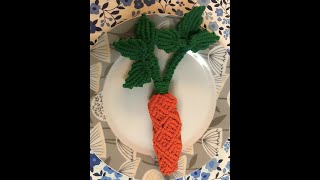 DIY Macramé 3D Carrot Tutorial Easy StepbyStep Guide [upl. by Ariat]