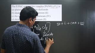 The IUPAC name of the complex PtNH32Cl2 is  Coordination Master Series  Nomenclature [upl. by Schug]