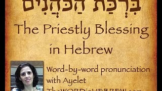 Learn the Priestly Blessing in Hebrew Aaronic Benediction [upl. by Aenyl]