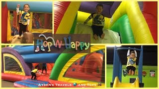 CUTE Kids Indoor Playground Bounce House  HopnHappy  Slide  Foam Fit  Ball Courts  Family Fun [upl. by Minsk]