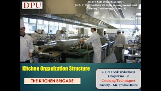 Food Production  Kitchen Organisation Structure 2 [upl. by Liahus]