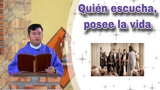 Quien escucha posee la vida Padre Ricardo Prato [upl. by Einnal648]