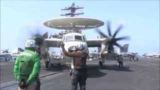 Flight Deck Display USS Nimitz CVN68  With Music [upl. by Harrietta604]