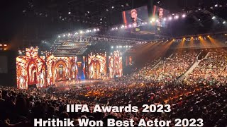 IIFA AWARDS 2023  Best actor award goes to Hrithik Roshan iifaawards2023 iifa2023 hrithikroshan [upl. by Carol]