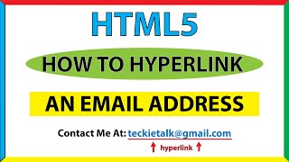 How To Hyperlink An Email In HTML To Make It A Clickable Link 2023 [upl. by Kopans]