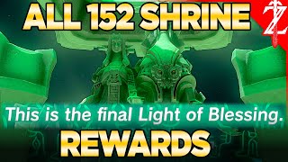 All 152 Shrines Completion Reward  Tears of the Kingdom [upl. by Attennaej]