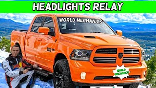 DODGE RAM 1500 2500 3500 HEADLIGHTS RELAY 2013 2014 2015 2016 2017 2018 [upl. by Anatsirhc]