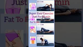 Super Easy Exercise Just For 15min😱 Fat To Fit fatloss shorts weightloss yoga [upl. by Hanforrd]