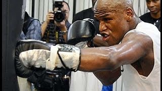 FLOYD MAYWEATHER COMPLETE HEAVY BAG WORKOUT vs Marcos Maidana [upl. by Ecnaled834]