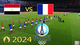 EGYPT vs FRANCE  Olympic Games PARIS 2024  مصر ضد فرنسا  Full Match  Realistic PES Gameplay [upl. by Anirahc202]