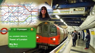 Citymapper App and Using the London Underground  Easy Tips for Tourists [upl. by Zuleika]