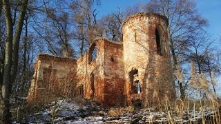 Wyspa zamkowa nad jeziorem Góreckim  ruiny zameczku Klaudyny Potockiej [upl. by Erreipnaej]