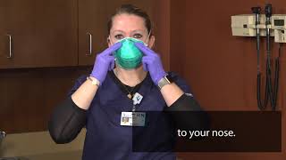 Performing a Seal Check When Donning an N95 Mask [upl. by Acimad]