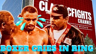 Boxer Bursts Out Crying In The Ring  Lennox Lewis GB vs Oliver McCall USA Rematch 1997 [upl. by Kassey]