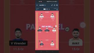 PAT vs DEL Kabaddi Dream11 PredictionPAT vs DEL Kabaddi Dream11 Grand LeaguePro Kabaddi League [upl. by Nekial750]