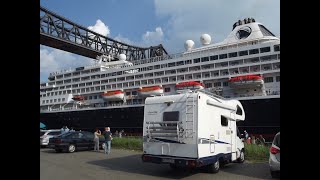 Wohnmobil Freunde Impressionen vom NordOstsee Kanal Kreuzfahrtschiffe bewundern mit dem Wohnmobil [upl. by Rollet]