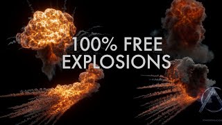 4 Free Explosions VFX Pack 2k HD Resolution [upl. by Geoff204]