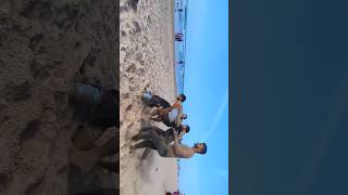 Beach Kabaddi playing kabaddi at Beach Andhra pradesh kabaddi sports enjoy [upl. by Latyrc963]