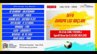 Avrupada Heyecan Zirvede ⚽🔥Sportif Ekranda Canlı Yayında Yorumluyoruz [upl. by Odin]