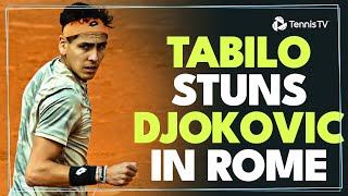 Alejandro Tabilo Stuns Novak Djokovic  Rome 2024 [upl. by Sidoney385]