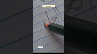 Easy way to write Arabic calligraphyAlAleem viralvideo shortsvideo shorts ytshorts asmr [upl. by Corbie550]