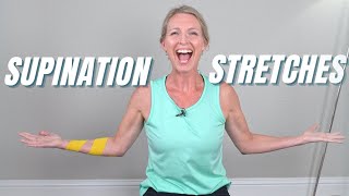 5 Forearm Supination Stretches Follow Along [upl. by Terrag570]