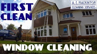 First Clean  Traditional Window Cleaning [upl. by Annerol977]