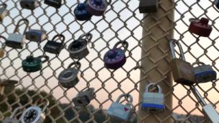 Looking at the Locks of Love on Schenley Bridge Oakland Pennsylvania [upl. by Radford]