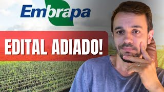 URGENTE EDITAL DO CONCURSO DA EMBRAPA ATRASA DEVIDO A SORTEIO DE COTAS [upl. by Ayikat114]