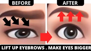 FACE YOGA FOR EYEBROW LIFT  3 EXERCISES FACE LIFTING EXERCISES FOR EYE BROWS [upl. by Lipson926]