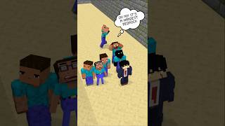 HELP Herobrine And His Friends From Moving Wall Bedrock friendship shorts trending anime [upl. by Mccoy]