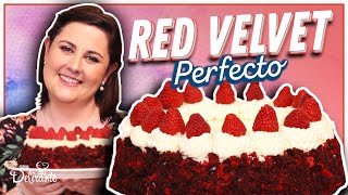 Receta original de PASTEL RED VELVET ¡perfecto  Hasta la Cocina con Lucía Mena [upl. by Elahcim488]