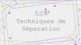 Techniques de Séparation [upl. by Mcknight]