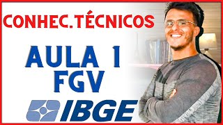 Concurso IBGE 2022 – Conhecimentos Técnicos para Concurso IBGE  FGV  Censo Demográfico 20202022 [upl. by Greenwood187]