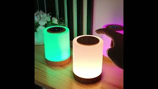 Smart LED Night LightPortable Bedside Table LampRoom decorating itemsUSB Rechargeable Tabletop [upl. by Pomfret833]