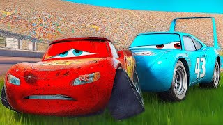 King Dinoco Helps The Lightning McQueen  Alternative Final Scene Pixar Cars [upl. by Kellyann]